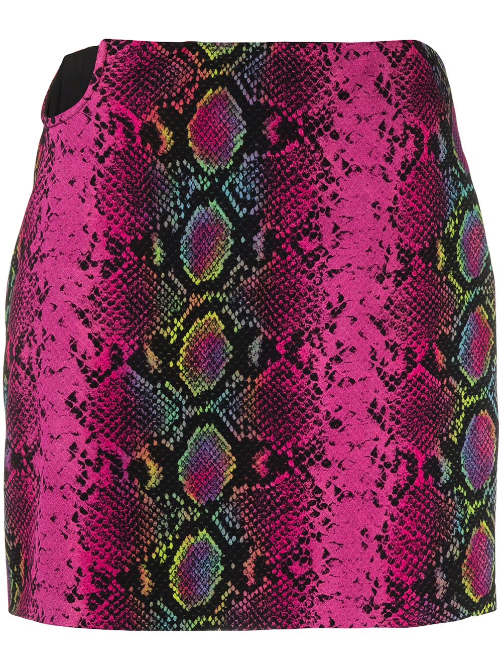 фото Versace юбка мини со змеиным принтом