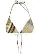 Image 1 of Versace Barocco Mosaic print bikini top
