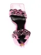 Versace pink chain-link square sandals