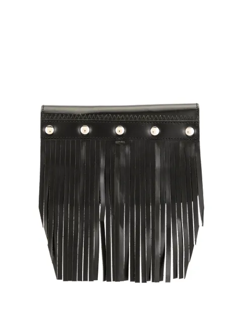 Comme Des Garçons Wallet fringe-detail leather wallet
