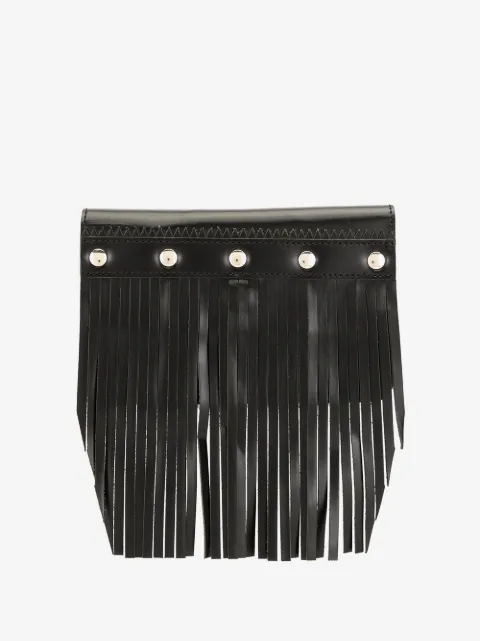 Comme Des Garçons Wallet fringe-detail leather wallet