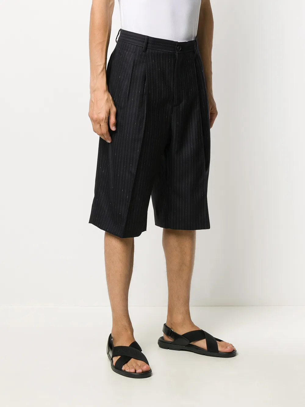 Ferragamo Gestreepte shorts Blauw