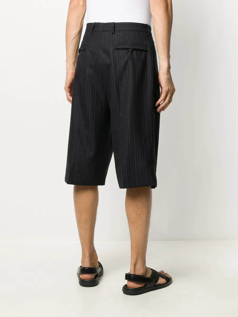 Ferragamo Gestreepte shorts Blauw