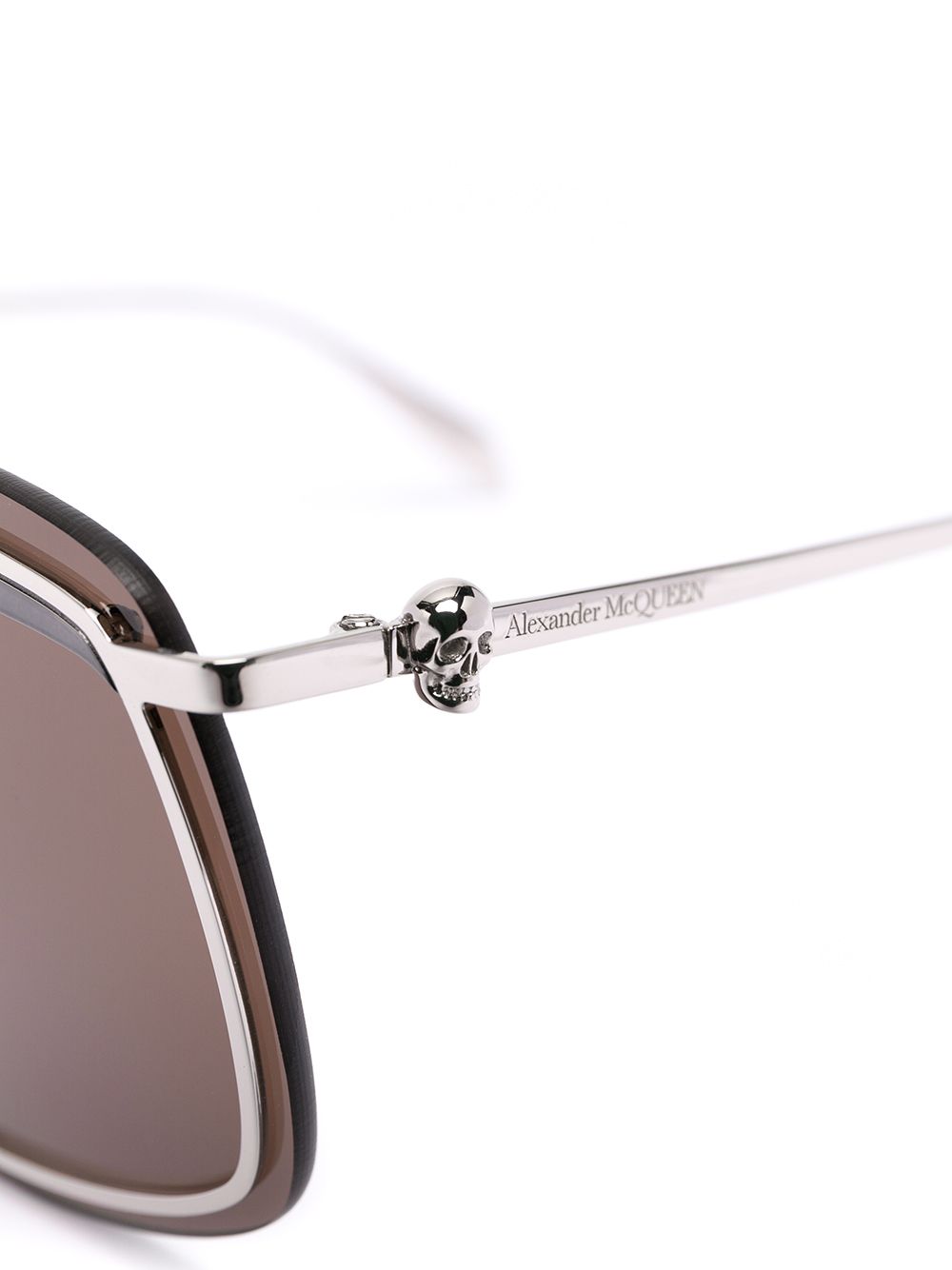 фото Alexander mcqueen eyewear солнцезащитные очки в квадратной оправе