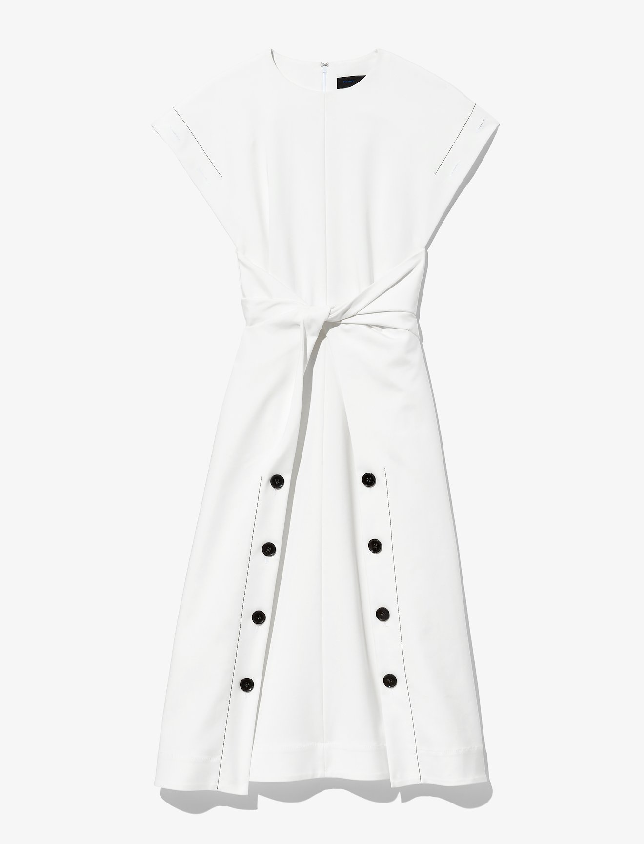Viscose Gabardine Front Twist Dress #4