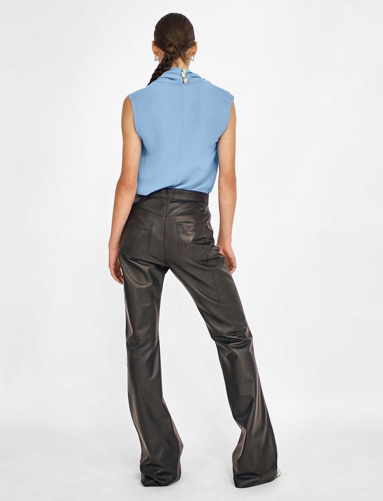 Crepe Georgette Cowl Neck Top #2