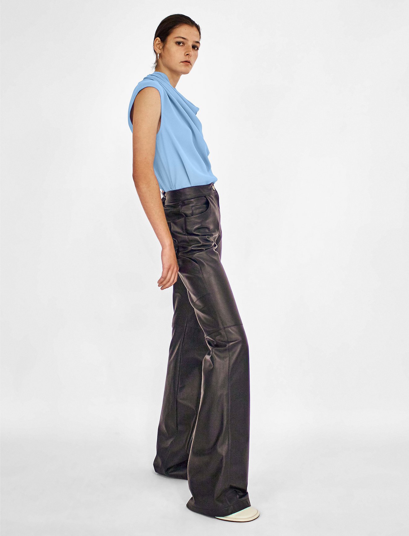 Crepe Georgette Cowl Neck Top #3