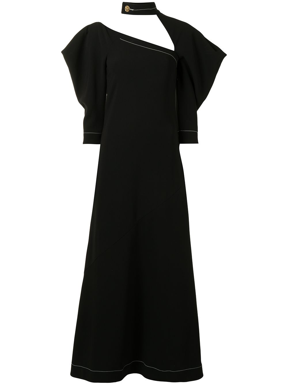 Proenza Schouler High Neck Long Dress - Farfetch