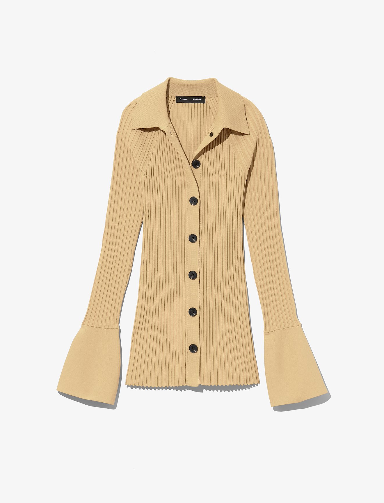 Rib Knit Collared Cardigan #4
