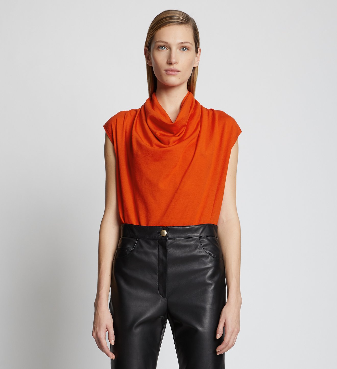 Eco Merino Cowl Neck Top