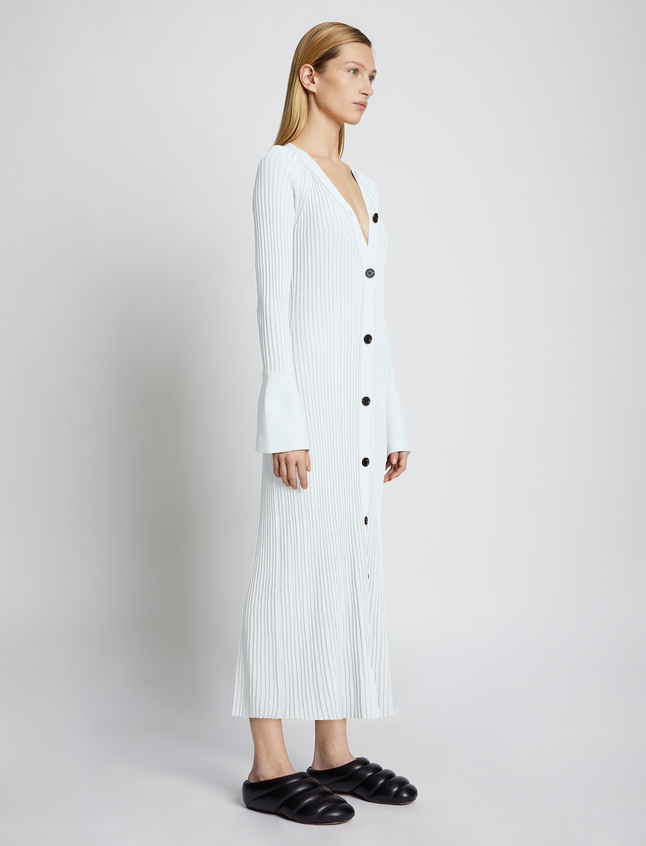 Rib Knit Cardigan Dress #1