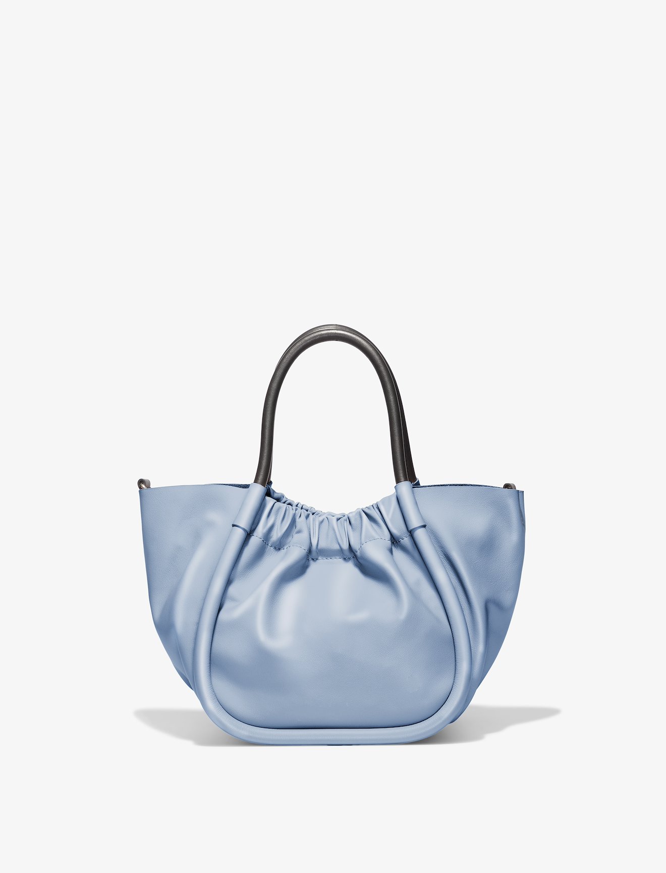 Small Ruched Crossbody Tote in blue | Proenza Schouler