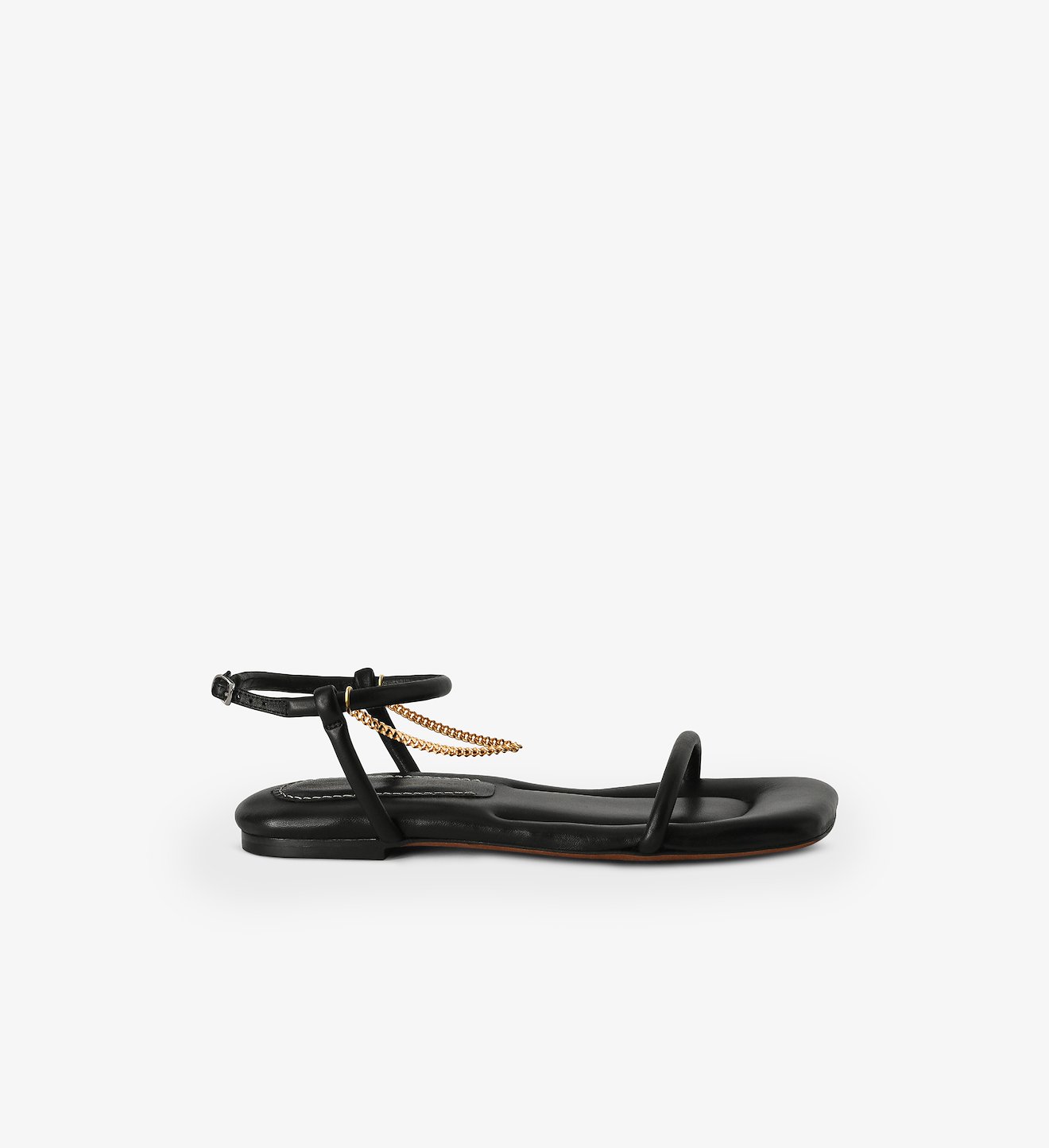 Square Padded Chain Sandals
