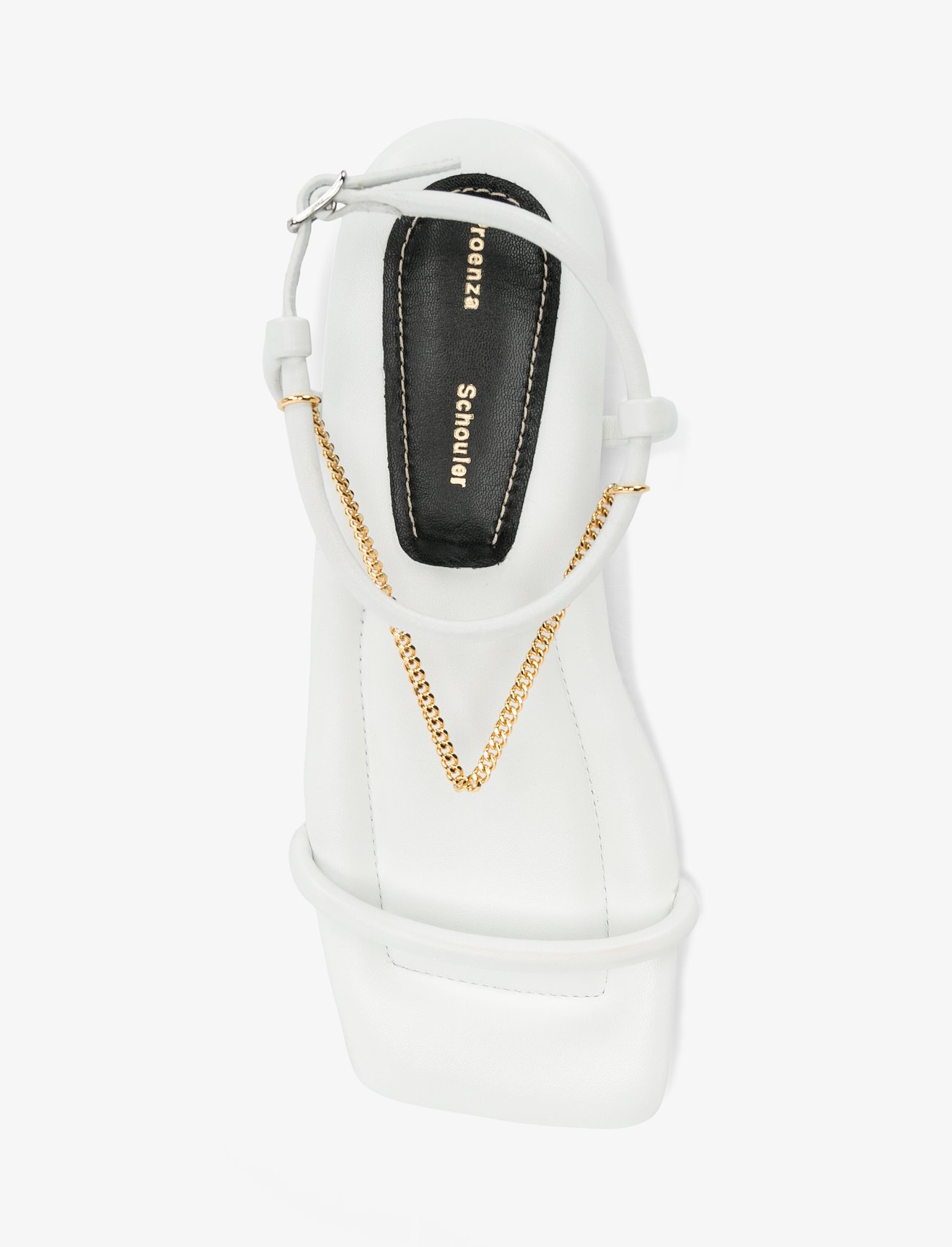 Square Padded Chain Sandals #3