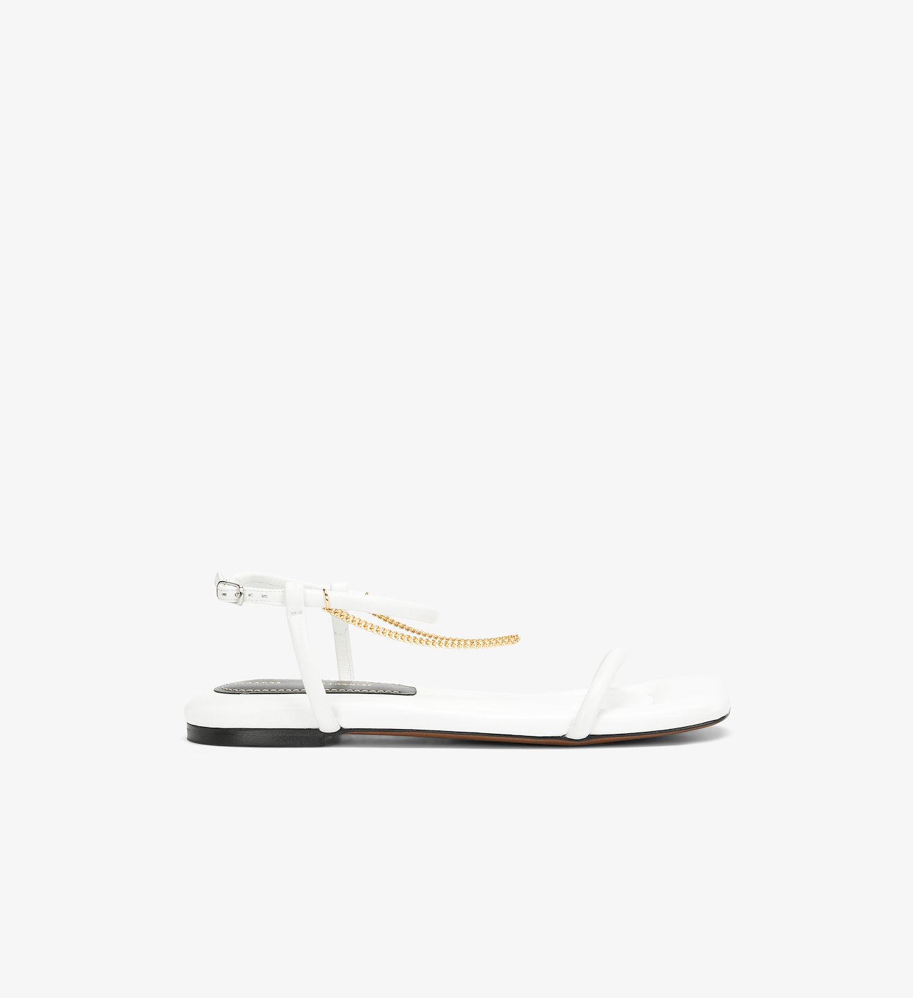 Square Padded Chain Sandals