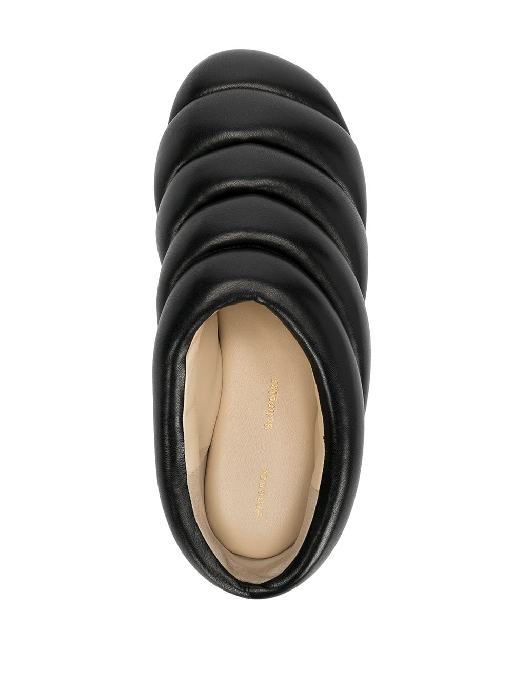 Shop Proenza Schouler Rondo Puffy Slippers In Black