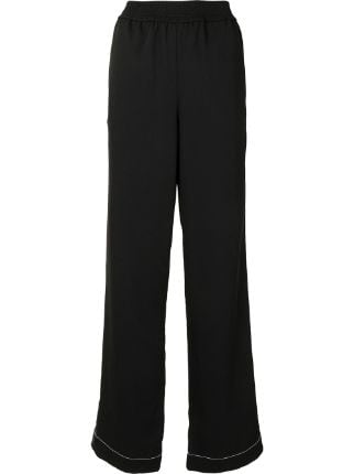 Proenza Schouler White Label wide leg pyjama style Trousers Farfetch