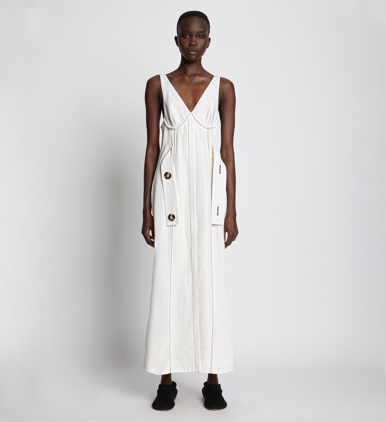 Silk Viscose Belted Dress