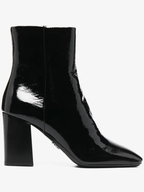 Prada patent ankle boots