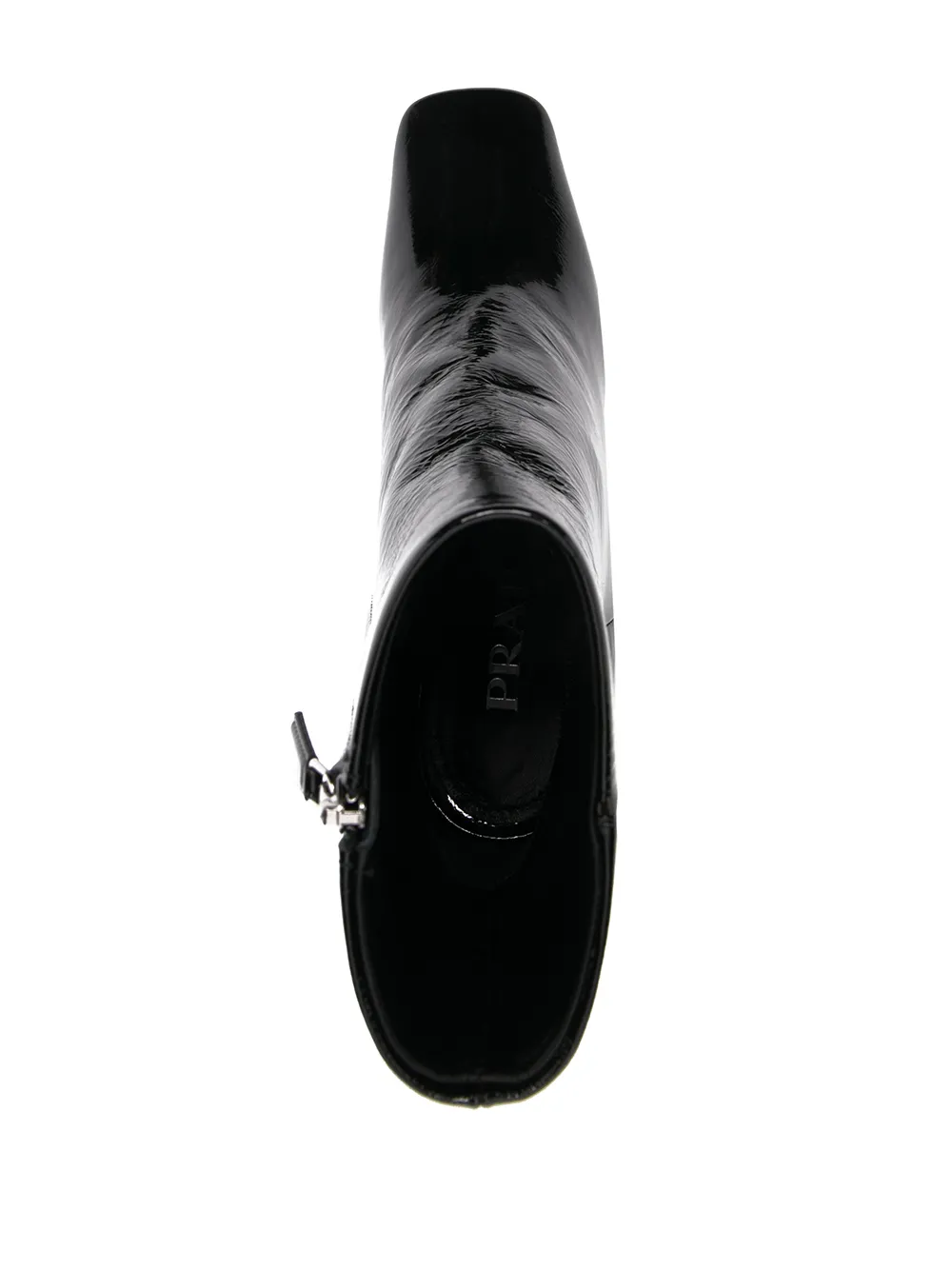 patent ankle boots