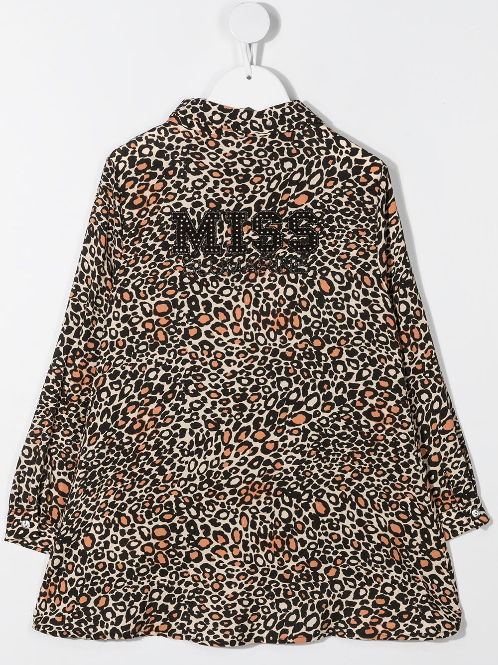 фото Miss blumarine платье-рубашка с леопардовым принтом