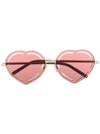 linda farrow heart sunglasses