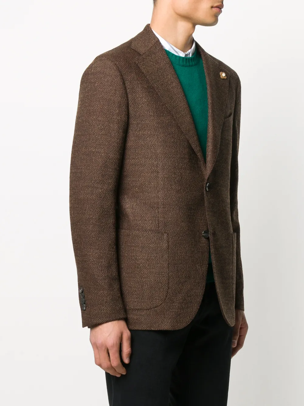 Lardini Wollen blazer Bruin
