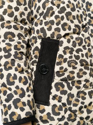 leopard print quilted coat展示图