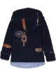 Image 2 of Lapin House nautical print layered hoodie