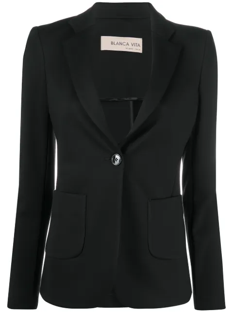 Blanca Vita single-breasted blazer jacket