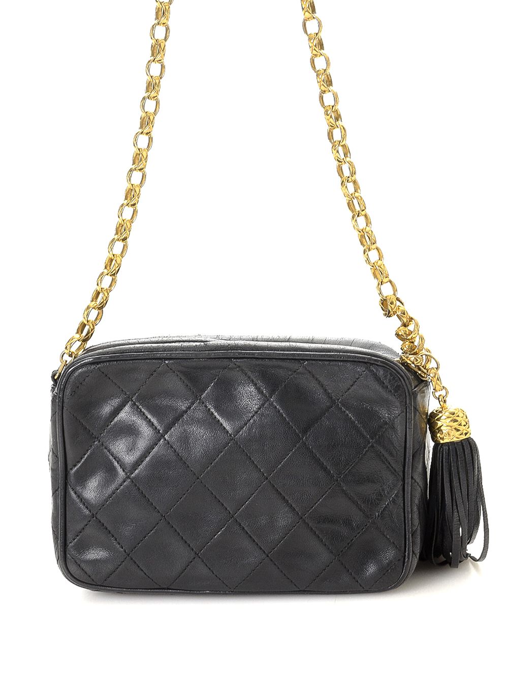 фото Chanel pre-owned каркасная сумка с кисточкой и логотипом cc