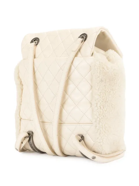 chanel fur backpack
