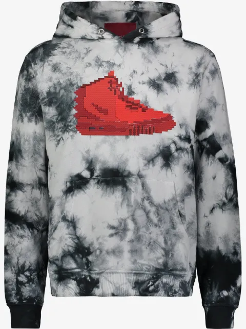 Mostly Heard Rarely Seen 8-Bit sneaker tie-dye hoodie