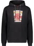 Mostly Heard Rarely Seen 8-Bit Hot Pasta print hoodie - Black