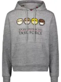 Mostly Heard Rarely Seen 8-Bit graphic print drawstring hoodie - Grey