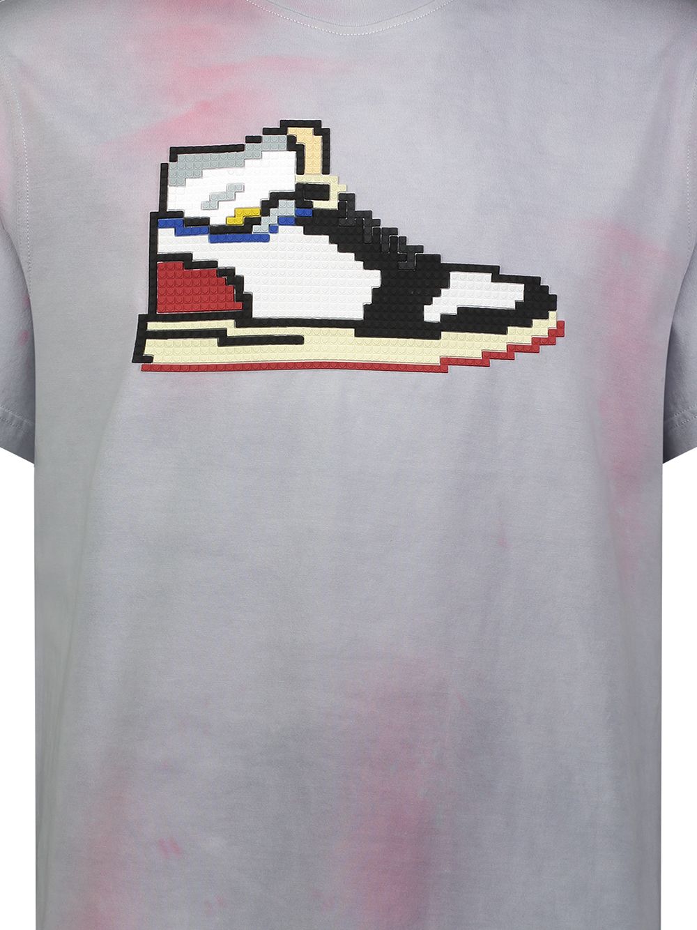 Shop Mostly Heard Rarely Seen 8-bit Sneaker Print T-shirt In Grey