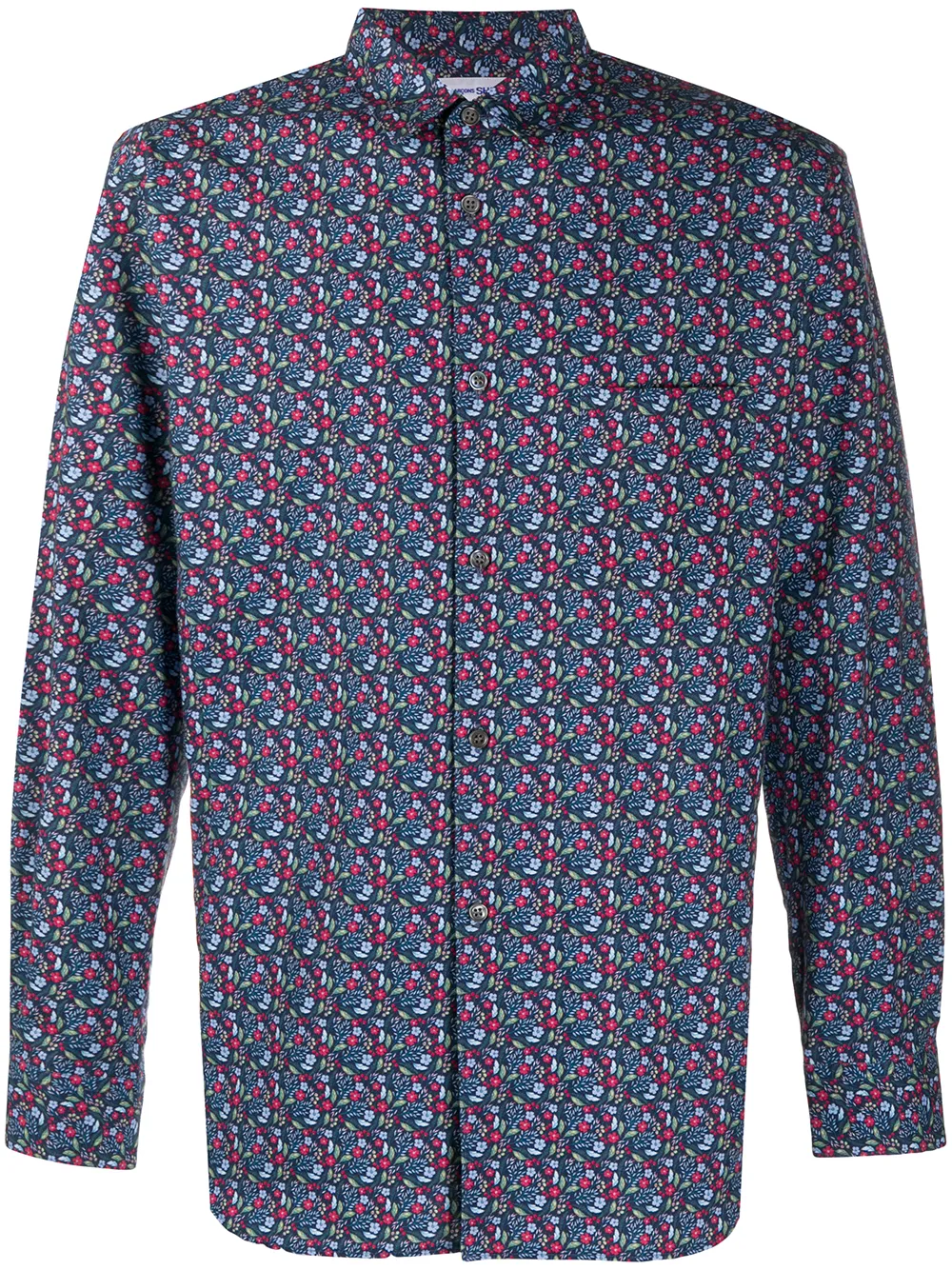 

Comme Des Garçons Shirt camisa con estampado floral - Azul