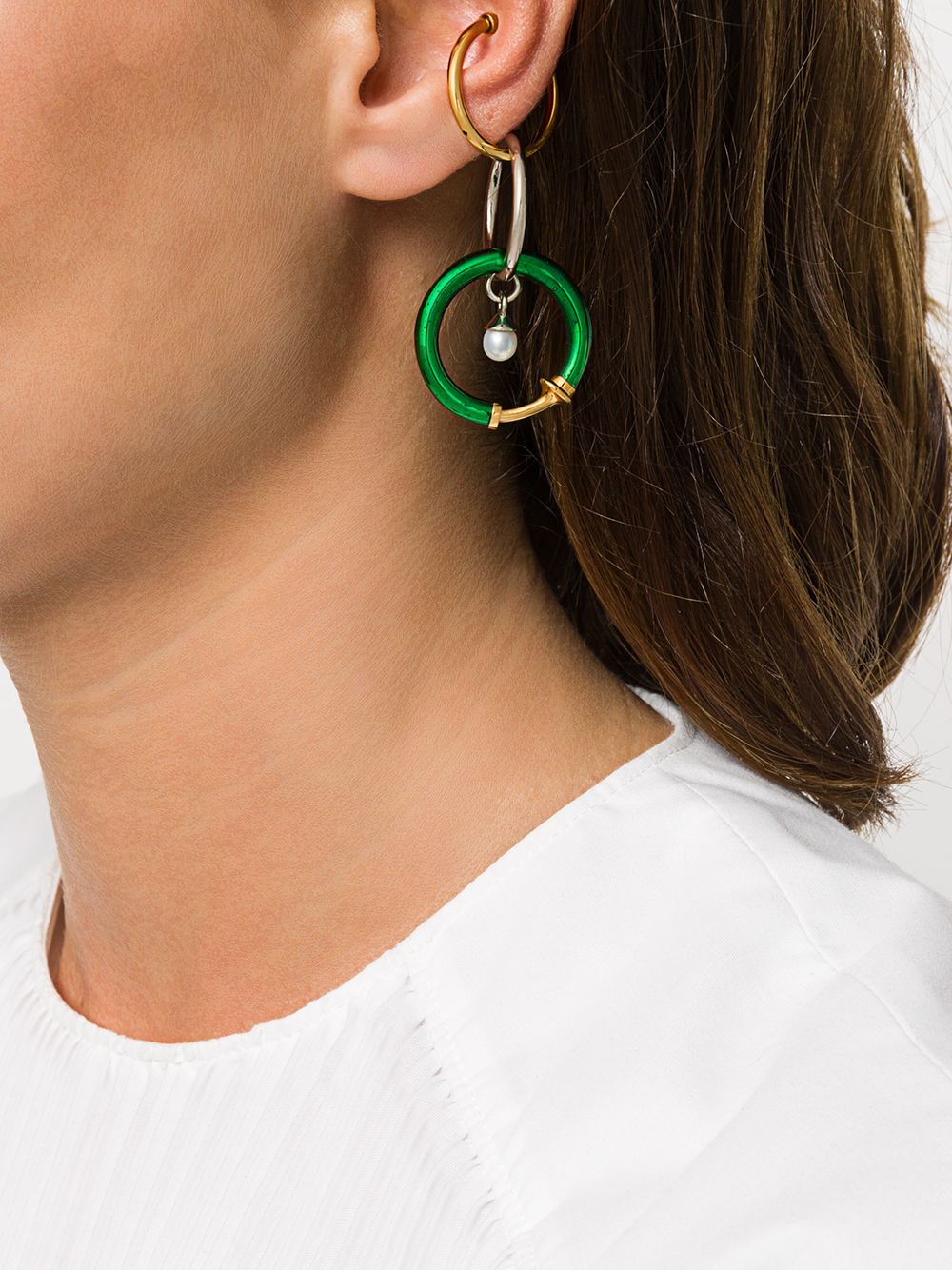 фото Panconesi triple-set hoop earrings