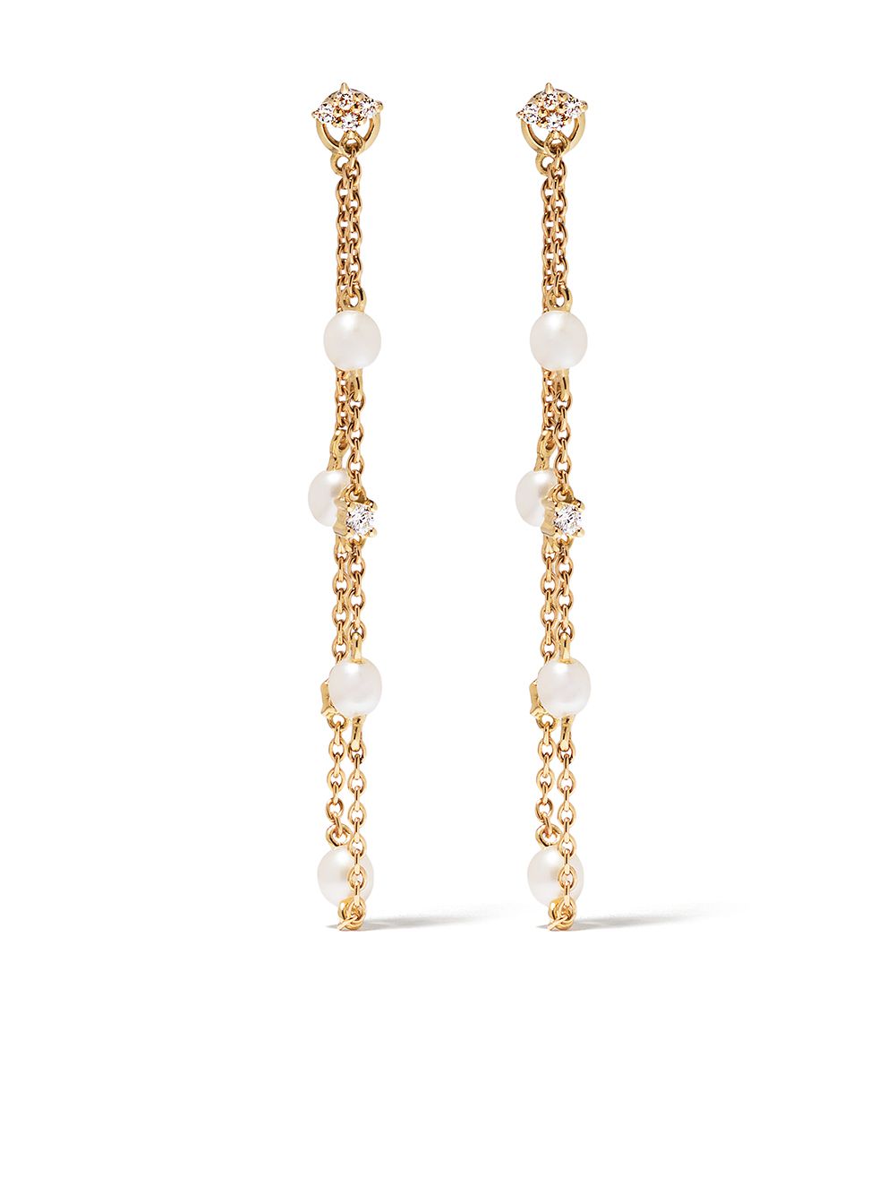 

Yoko London aretes Trend en oro amarillo de 18kt con perlas y diamantes - Dorado