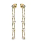 Yoko London 18kt yellow gold Trend diamond pearl drop earrings