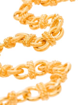 gold tone infinity link necklace展示图