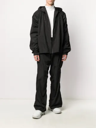 tonal panelled zip-neck top展示图