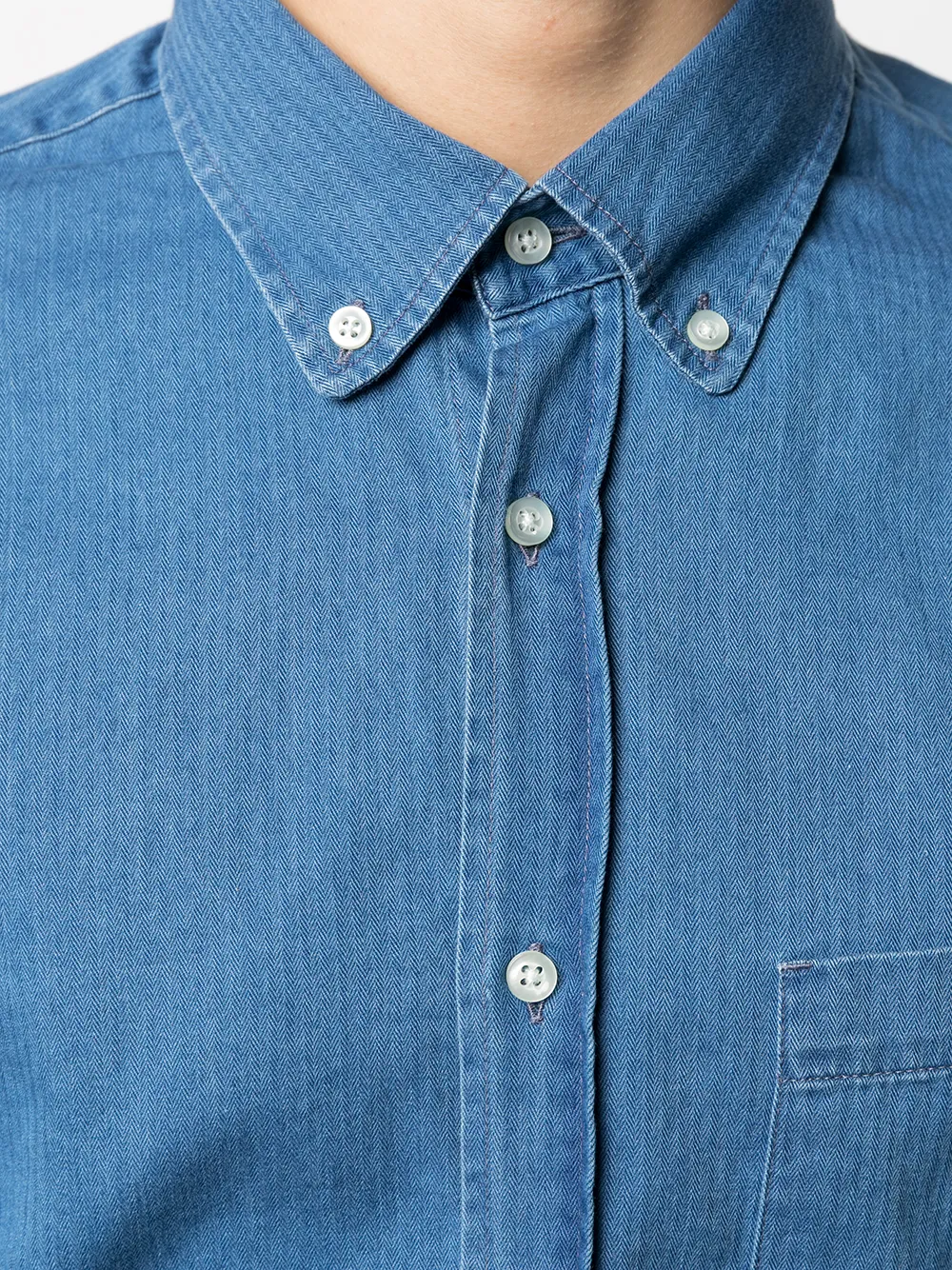 фото Officine generale long-sleeve denim shirt