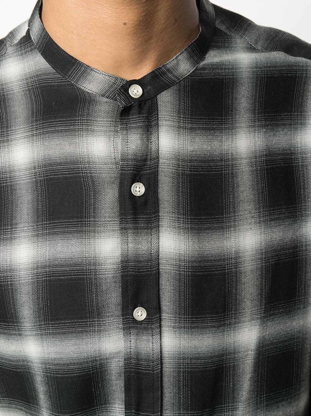 фото Officine generale plaid check print shirt