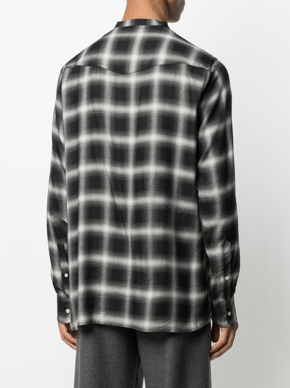 фото Officine generale plaid check print shirt