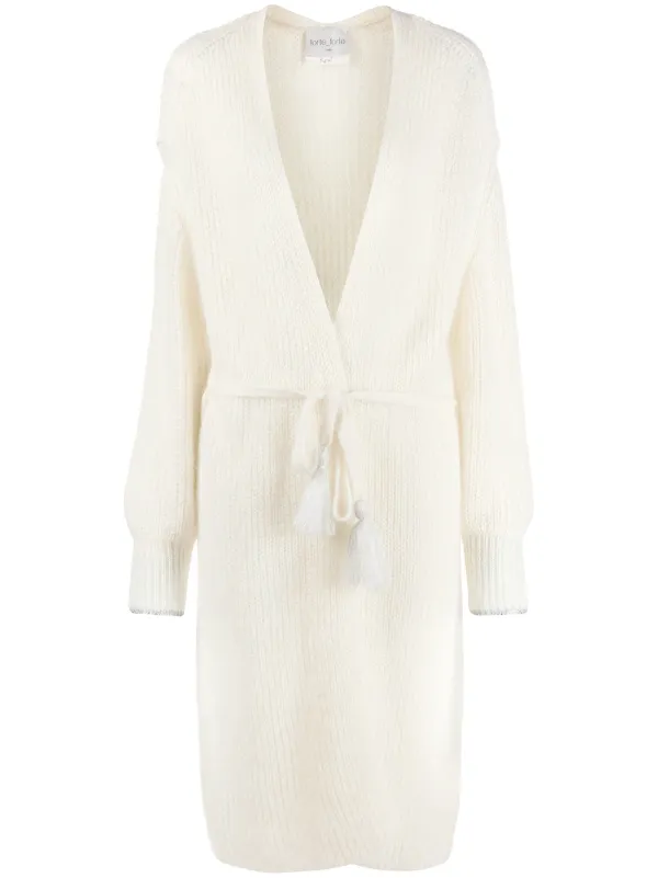 white long line cardigan