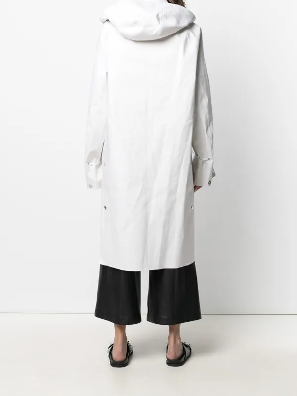 CECILIE BAHNSEN ホワイト ロングコート Cecilie Bahnsen single-breasted mid-length Coat | White