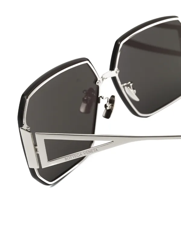 Bottega Veneta Eyewear Octagonal Shape Sunglasses Farfetch