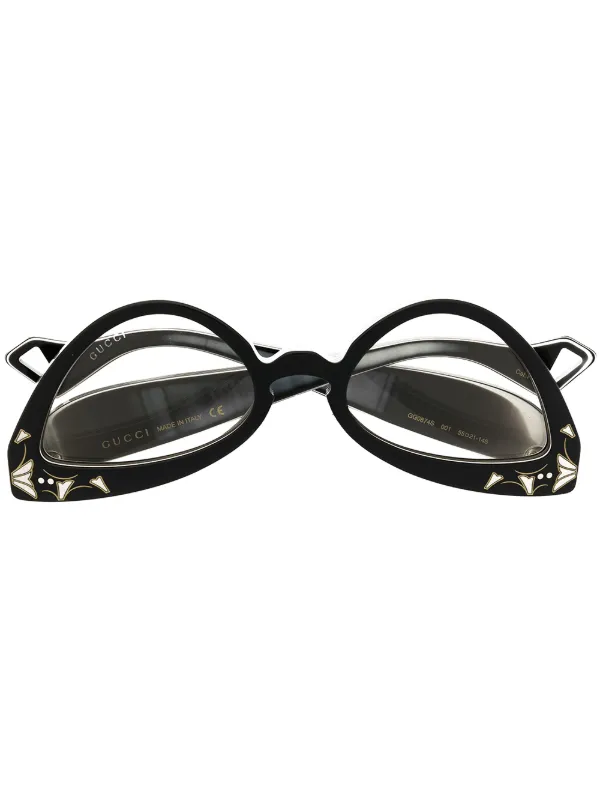 white gucci glasses