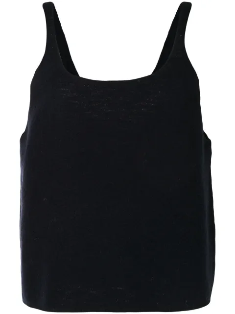 Tibi scoop neck boiled wool sweater